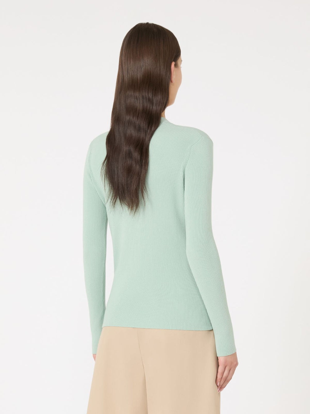 Viscose V-neck cardigan - Jade