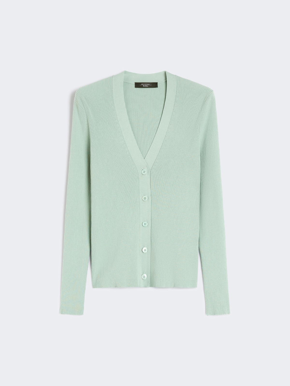 Viscose V-neck cardigan - Jade