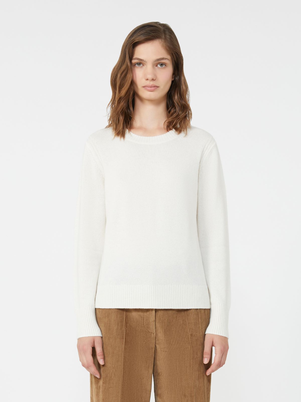 Cashmere yarn jumper - Ecru
