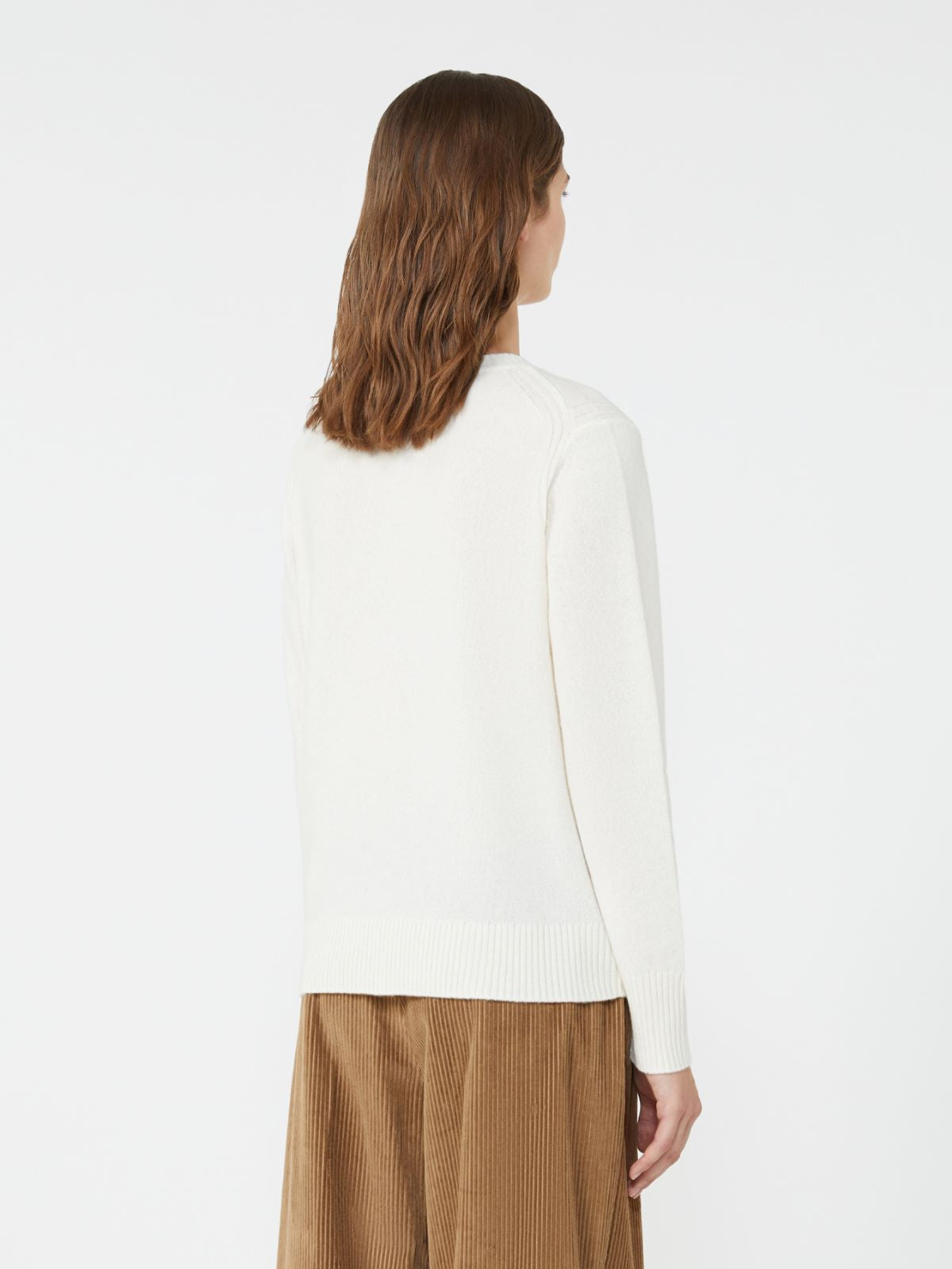 Cashmere yarn jumper - Ecru