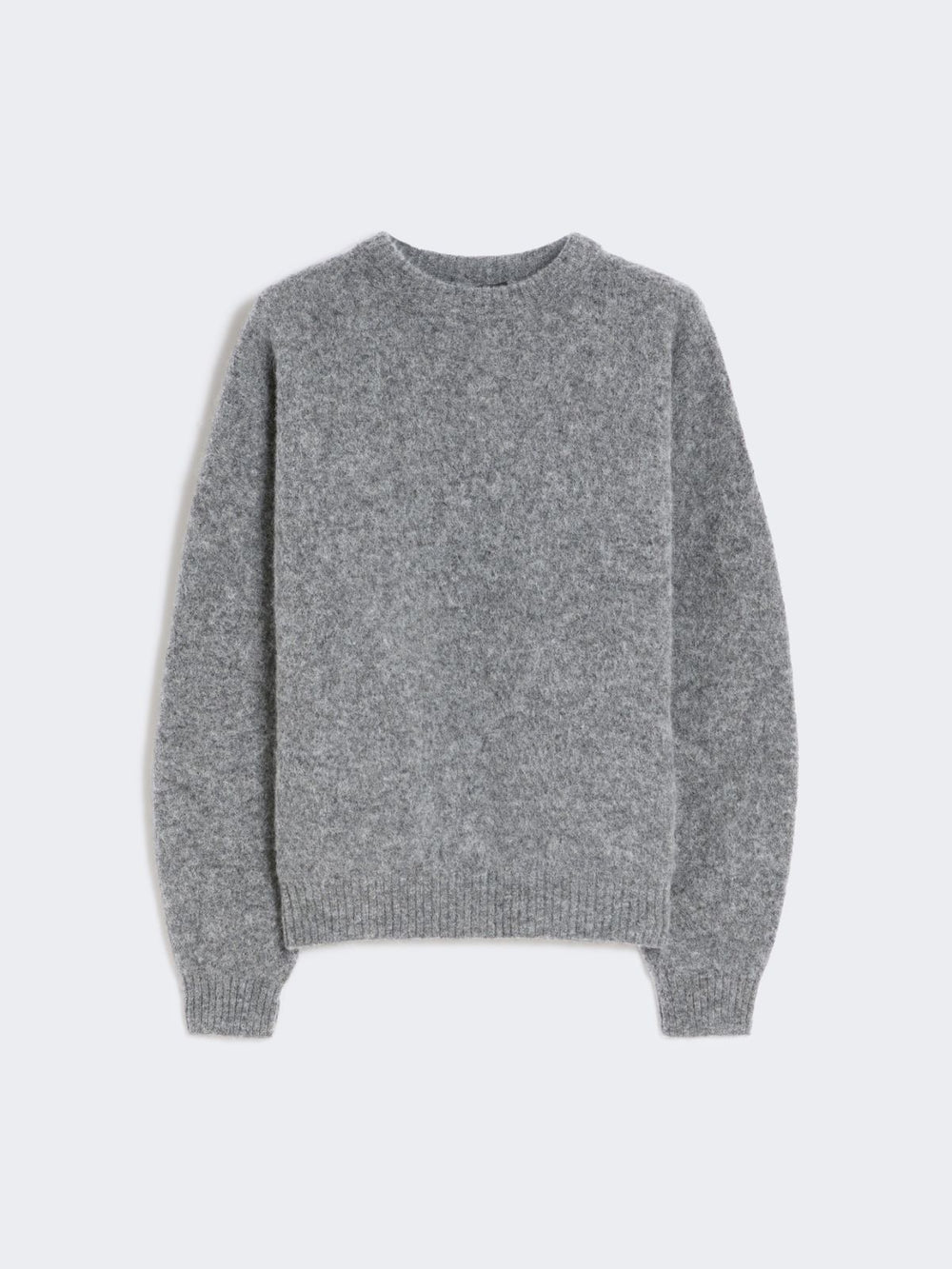 Alpaca and wool jumper - Medium grey