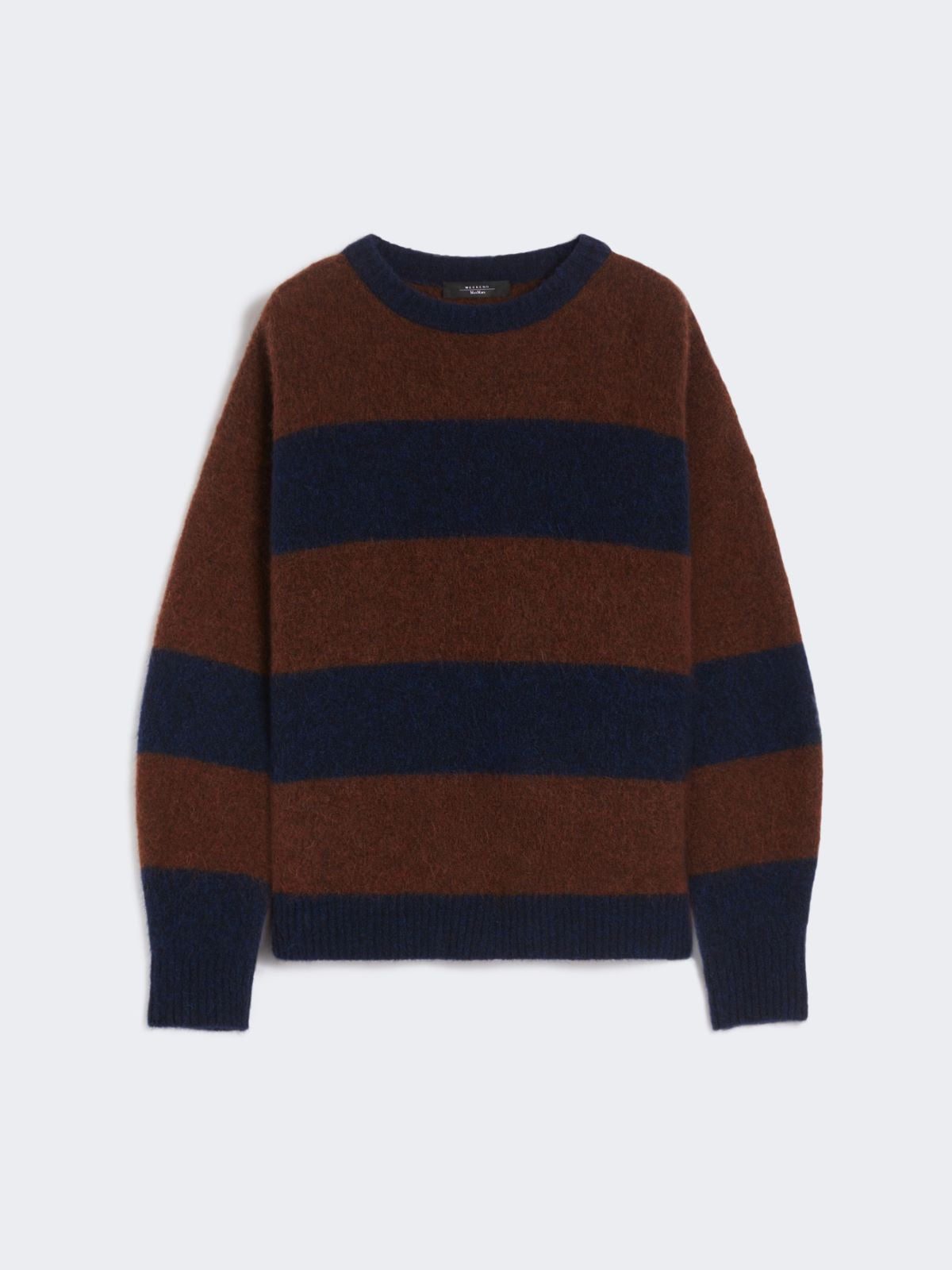 Alpaca and wool jumper - Wine-coloured