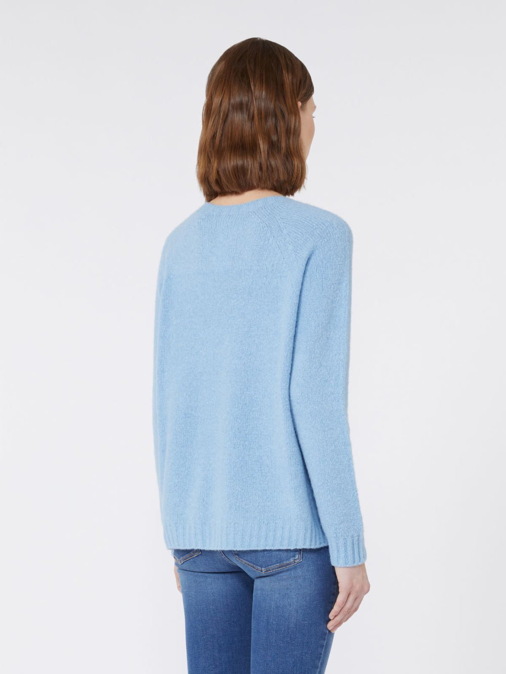 Alpaca and cotton sweater - Light blue