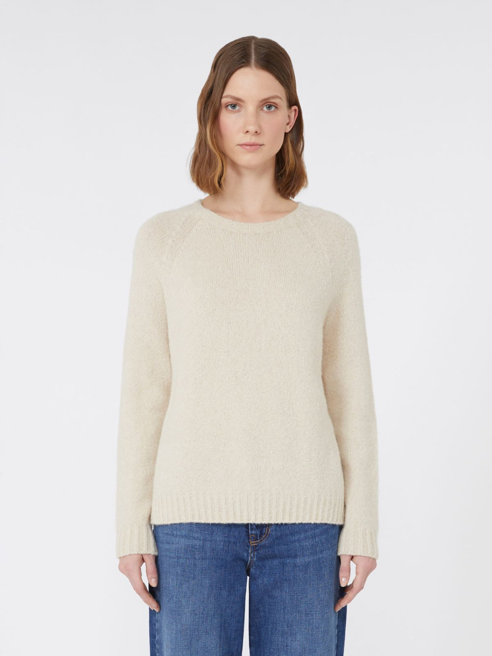 Alpaca and cotton sweater - Ivory