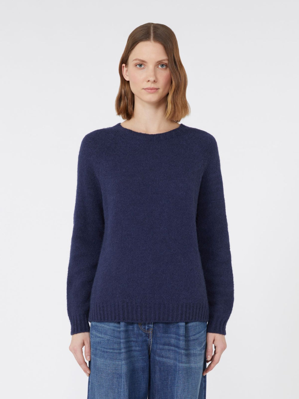 Alpaca and cotton sweater - Ultramarine
