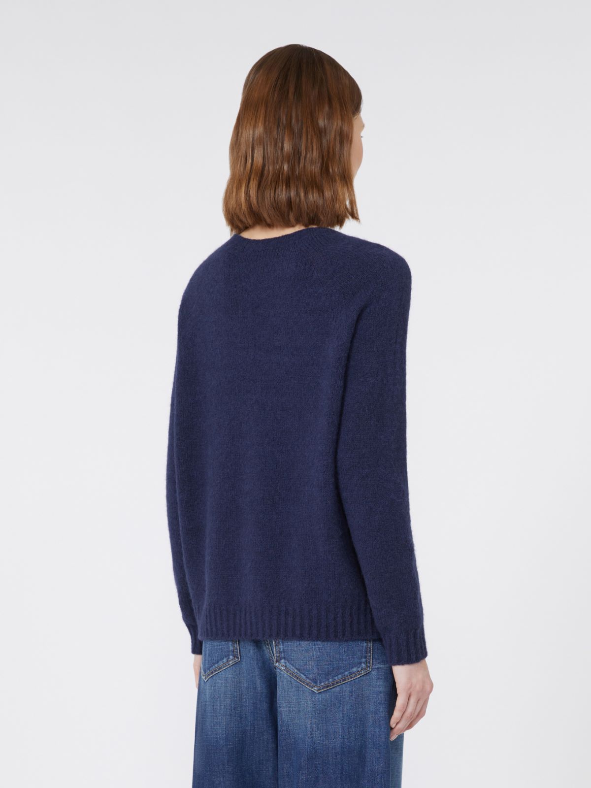 Alpaca and cotton sweater - Ultramarine