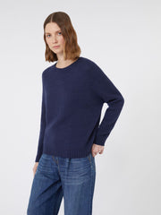 Alpaca and cotton sweater - Ultramarine