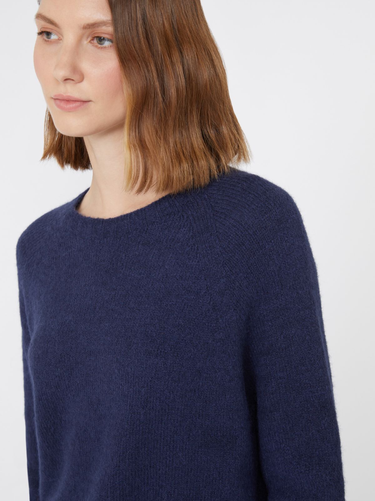 Alpaca and cotton sweater - Ultramarine