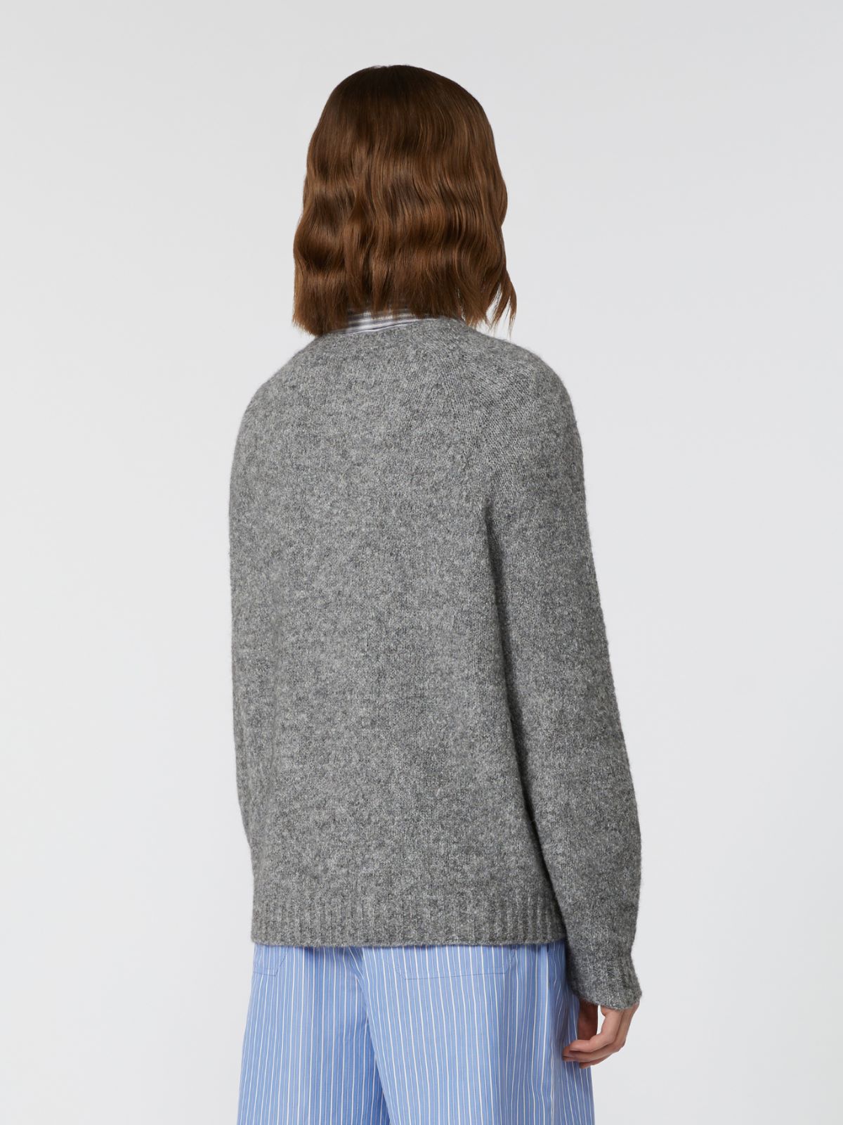 Alpaca and cotton sweater - Medium grey
