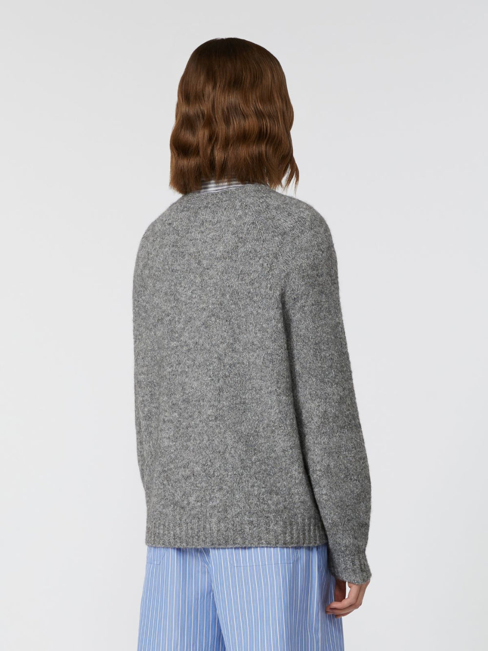Alpaca and cotton sweater - Medium grey