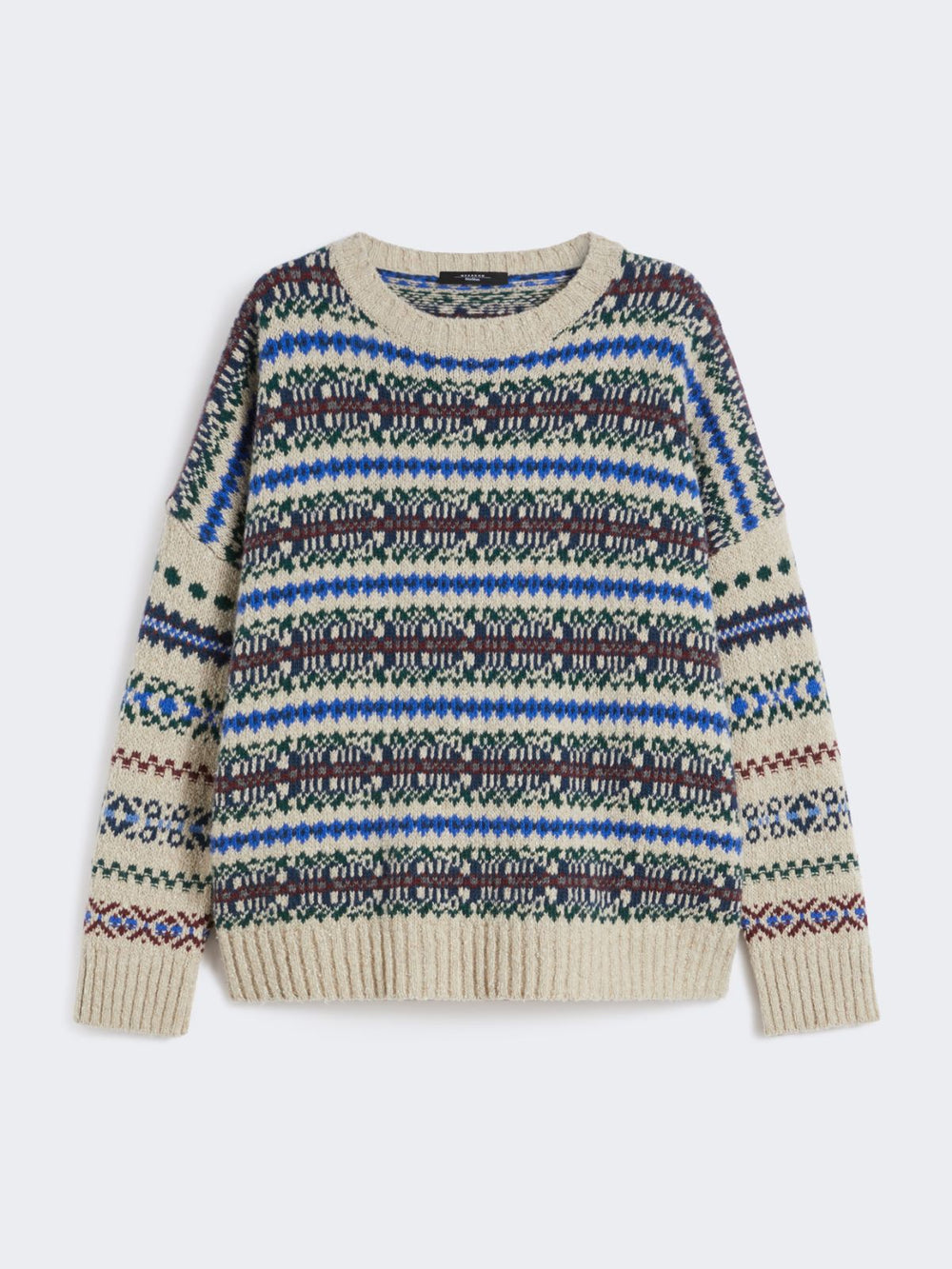 Wool tweed jumper - Ecru
