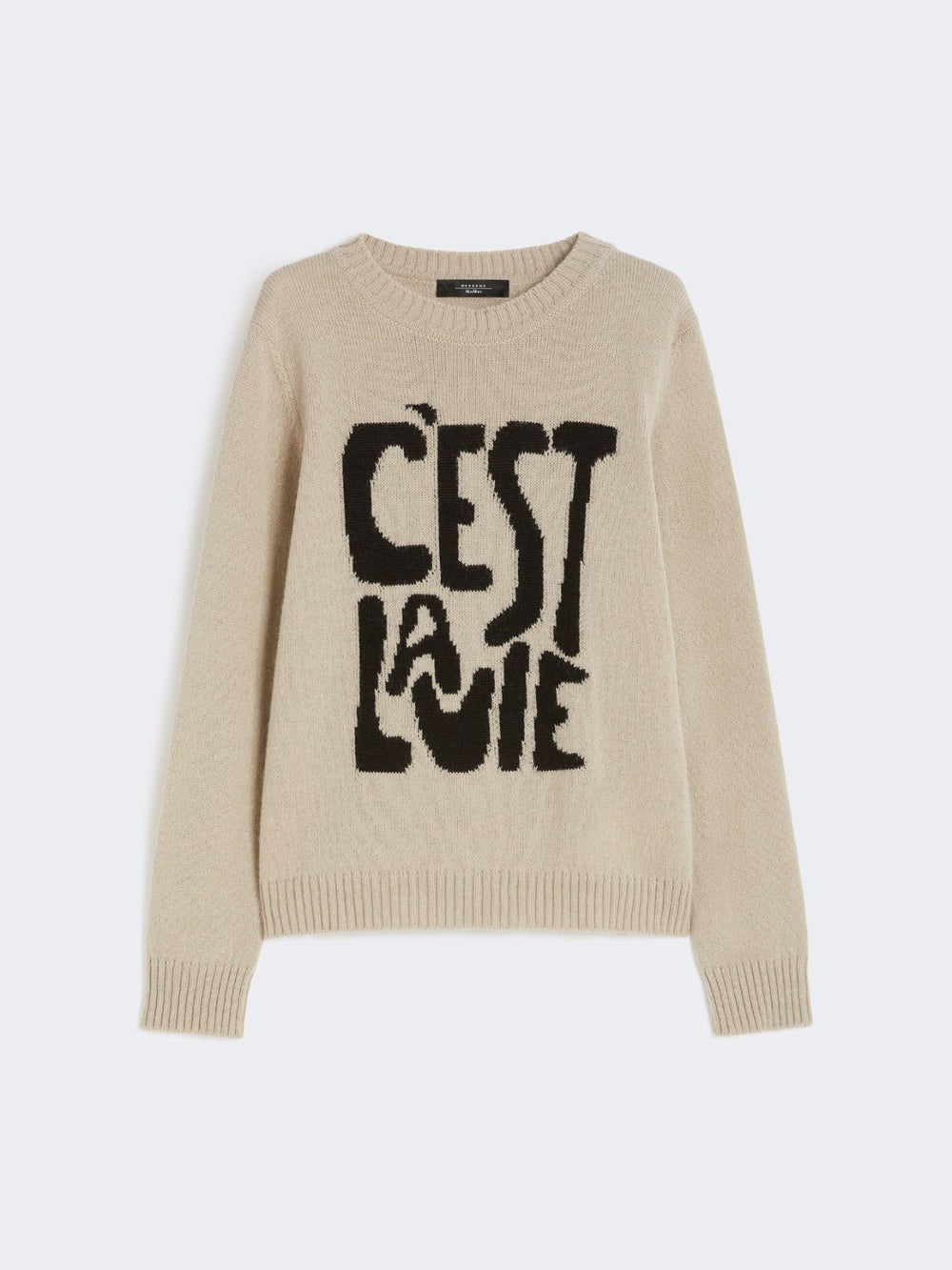 Alpaca and wool jumper - Sand