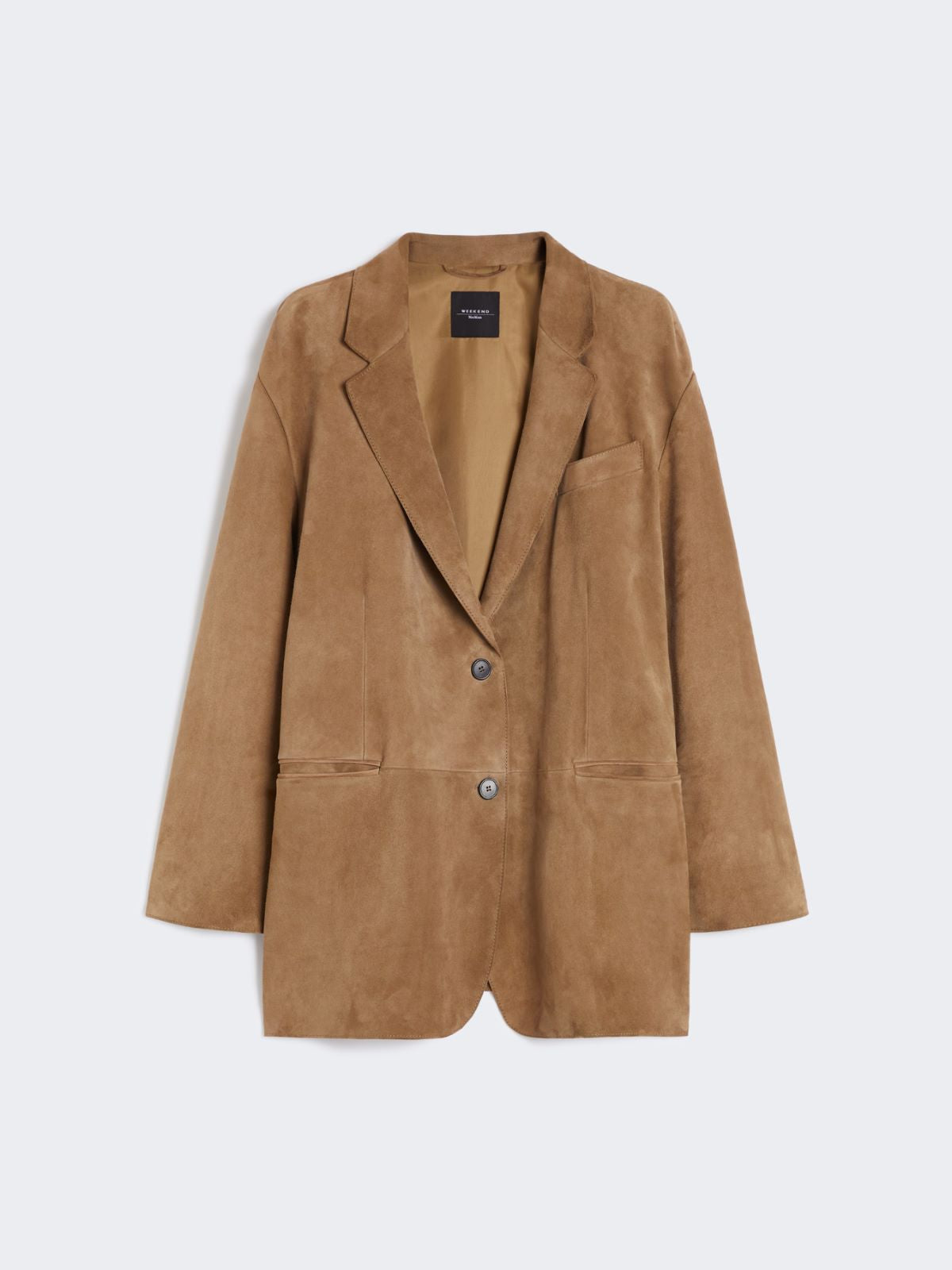 Oversized suede blazer - Desert