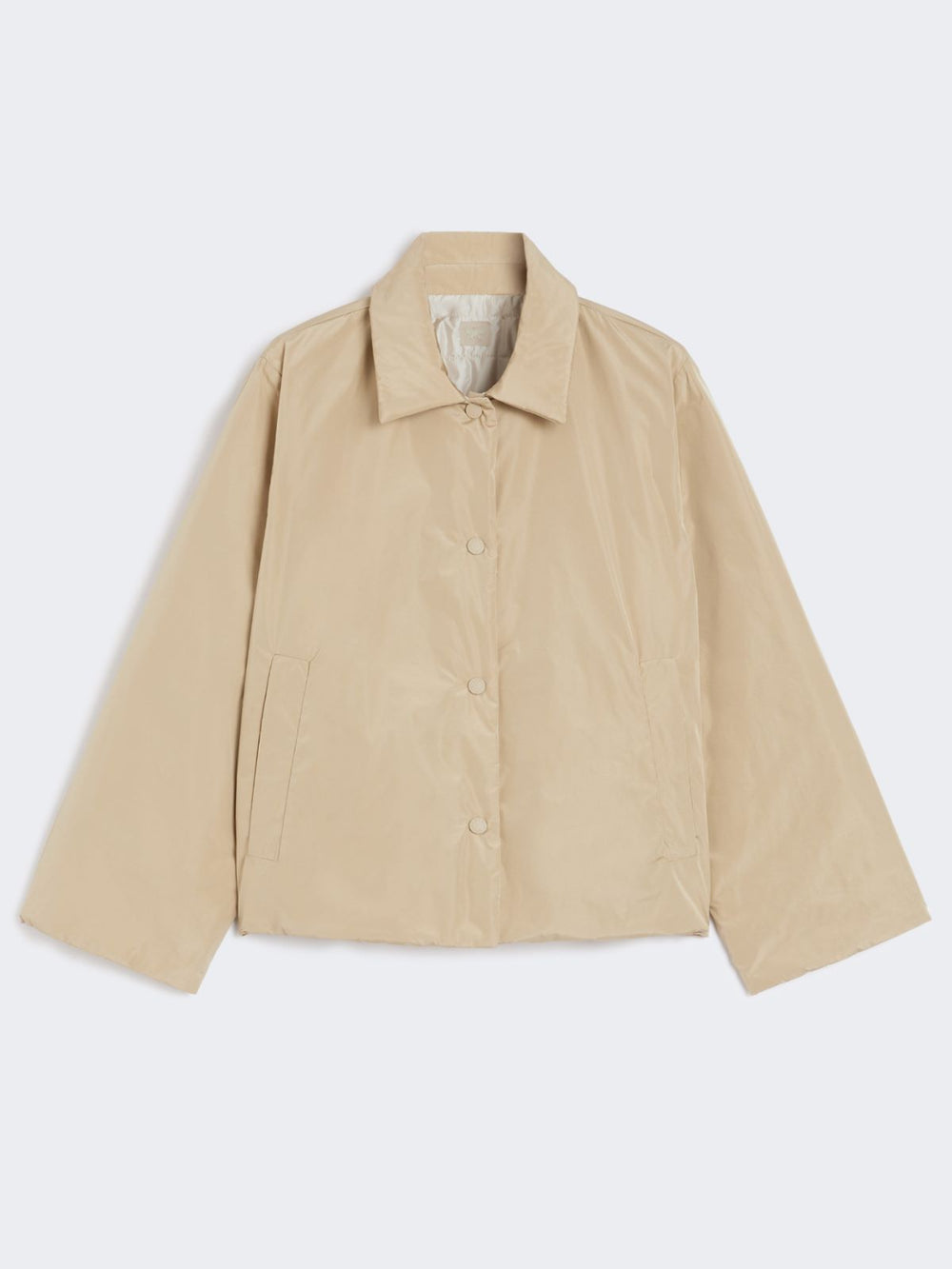 Reversible taffeta jacket - Beige