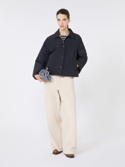 Reversible taffeta jacket - Navy