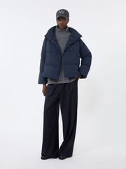 Short jacket in water-repellent fabric - Navy