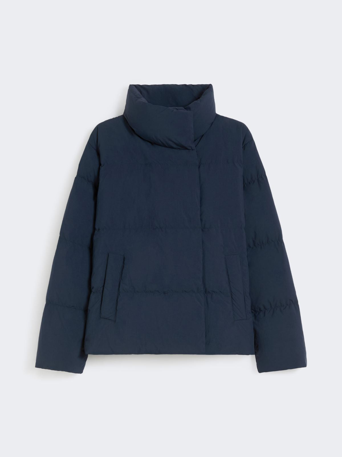 Short jacket in water-repellent fabric - Navy