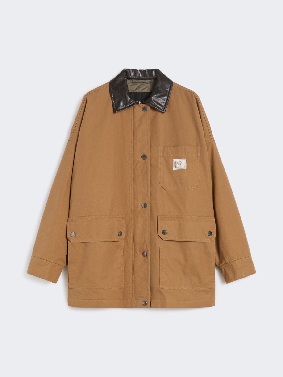 Cotton canvas jacket - Camel