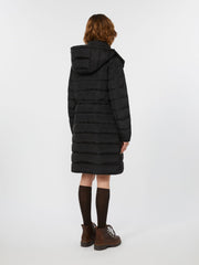 Slim-fit down jacket in water-repellent taffeta - Black