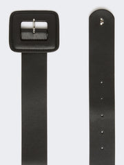 Nappa sheepskin belt - Black