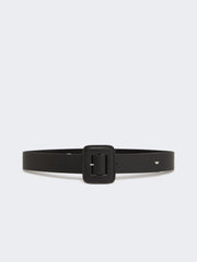 Nappa sheepskin belt - Black