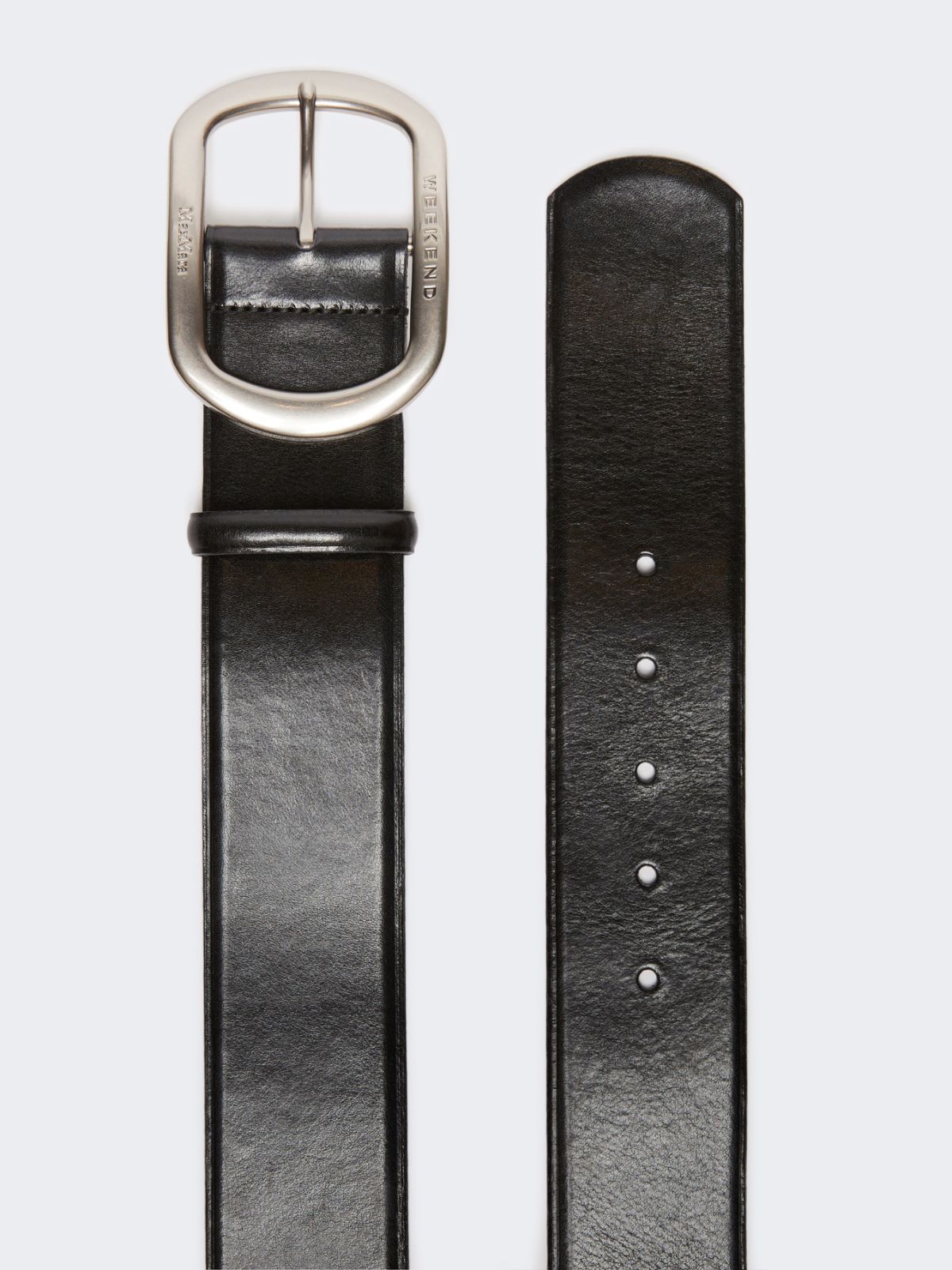 Leather belt - Black
