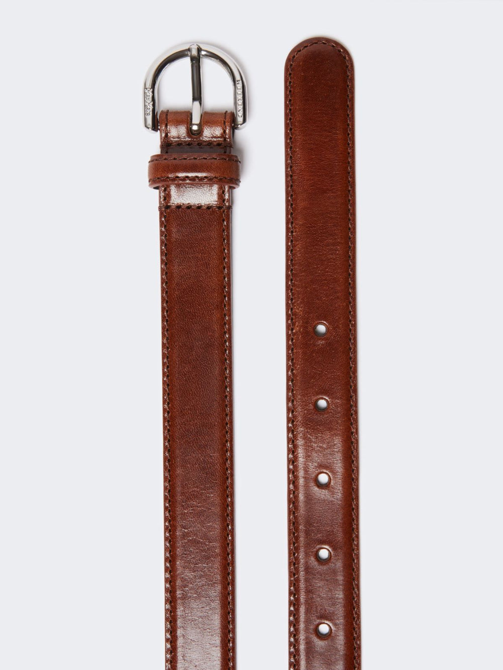 Leather belt - Dark bown