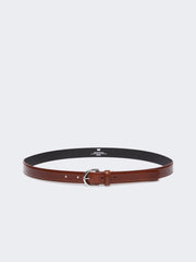 Leather belt - Dark bown