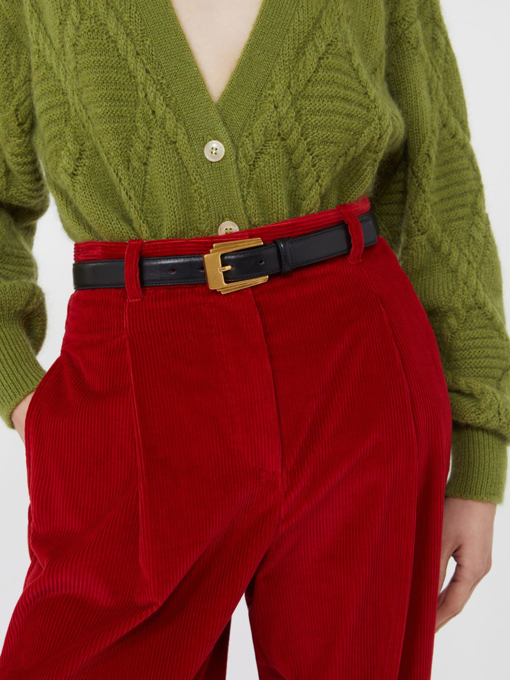 Leather belt - Black