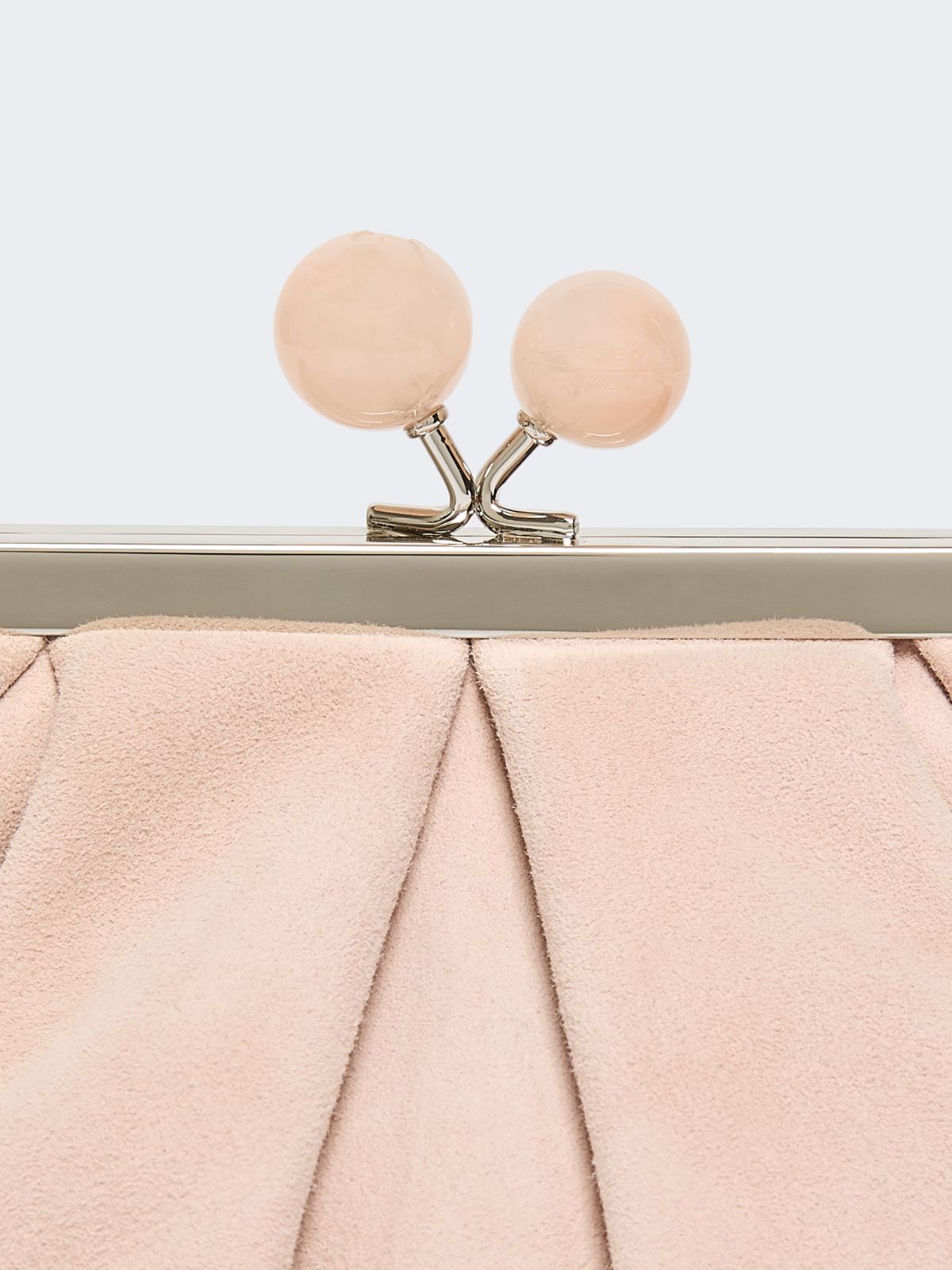 Small suede Pasticcino Bag - Powder