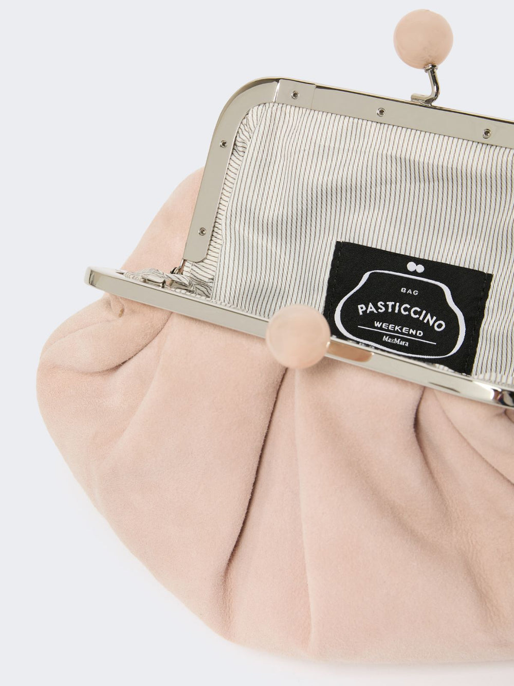 Small suede Pasticcino Bag - Powder