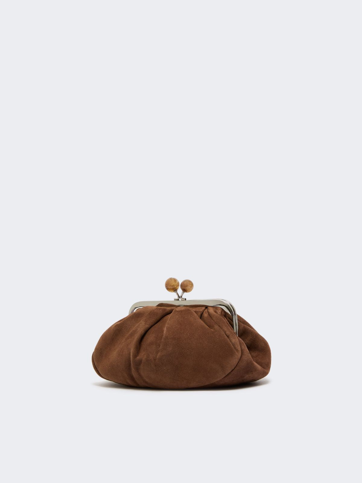 Small suede Pasticcino Bag - Dark brown