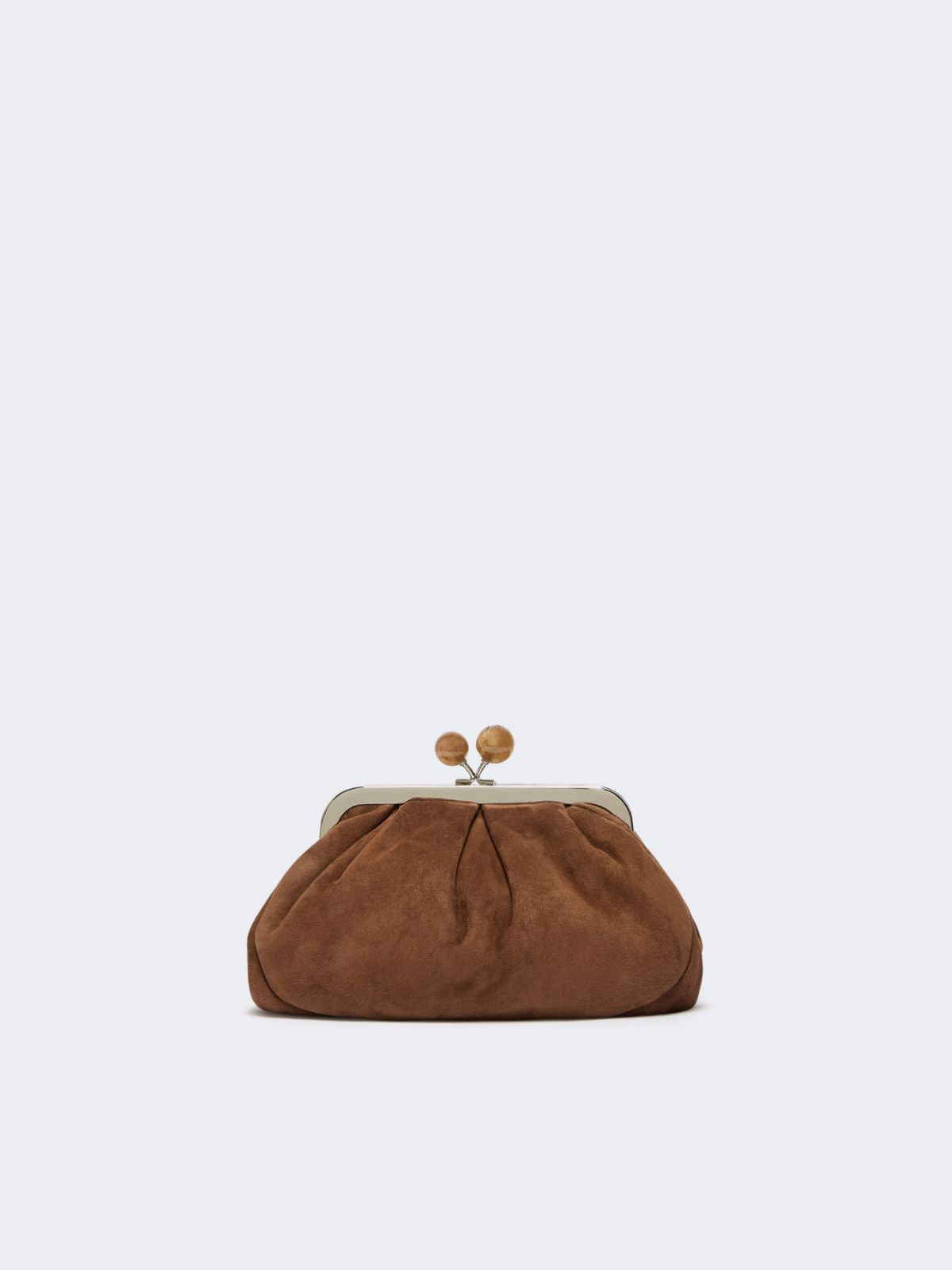 Small suede Pasticcino Bag - Dark brown