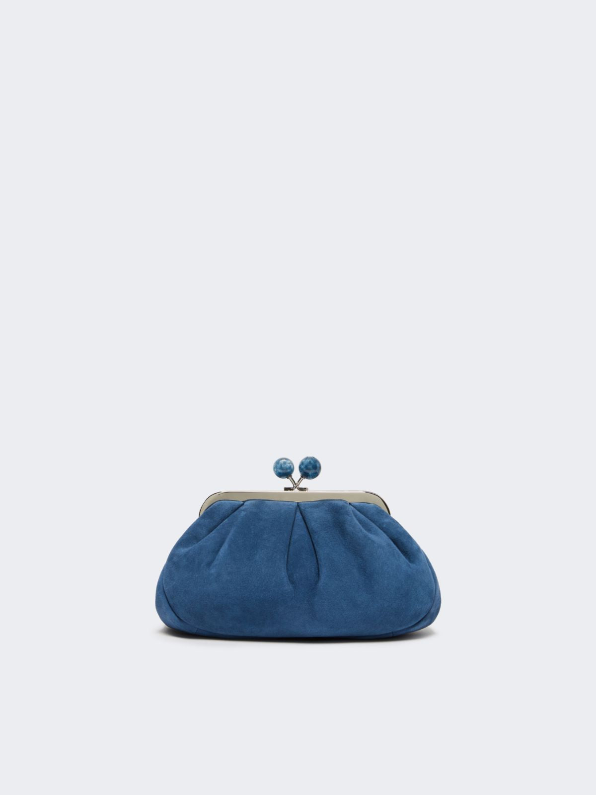 Small suede Pasticcino Bag - Cornflower blue
