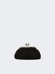 Small suede Pasticcino Bag - Black