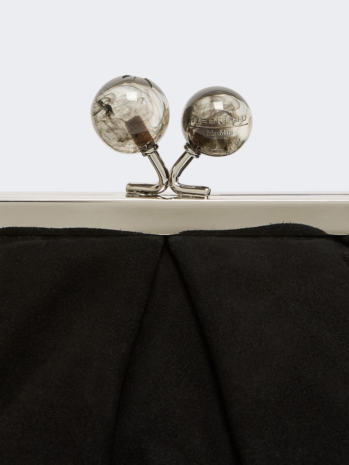 Small suede Pasticcino Bag - Black