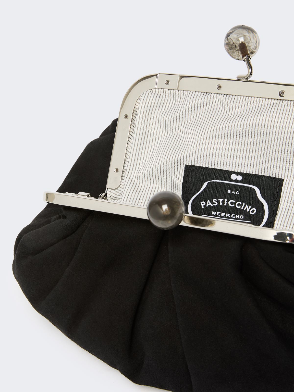 Small suede Pasticcino Bag - Black