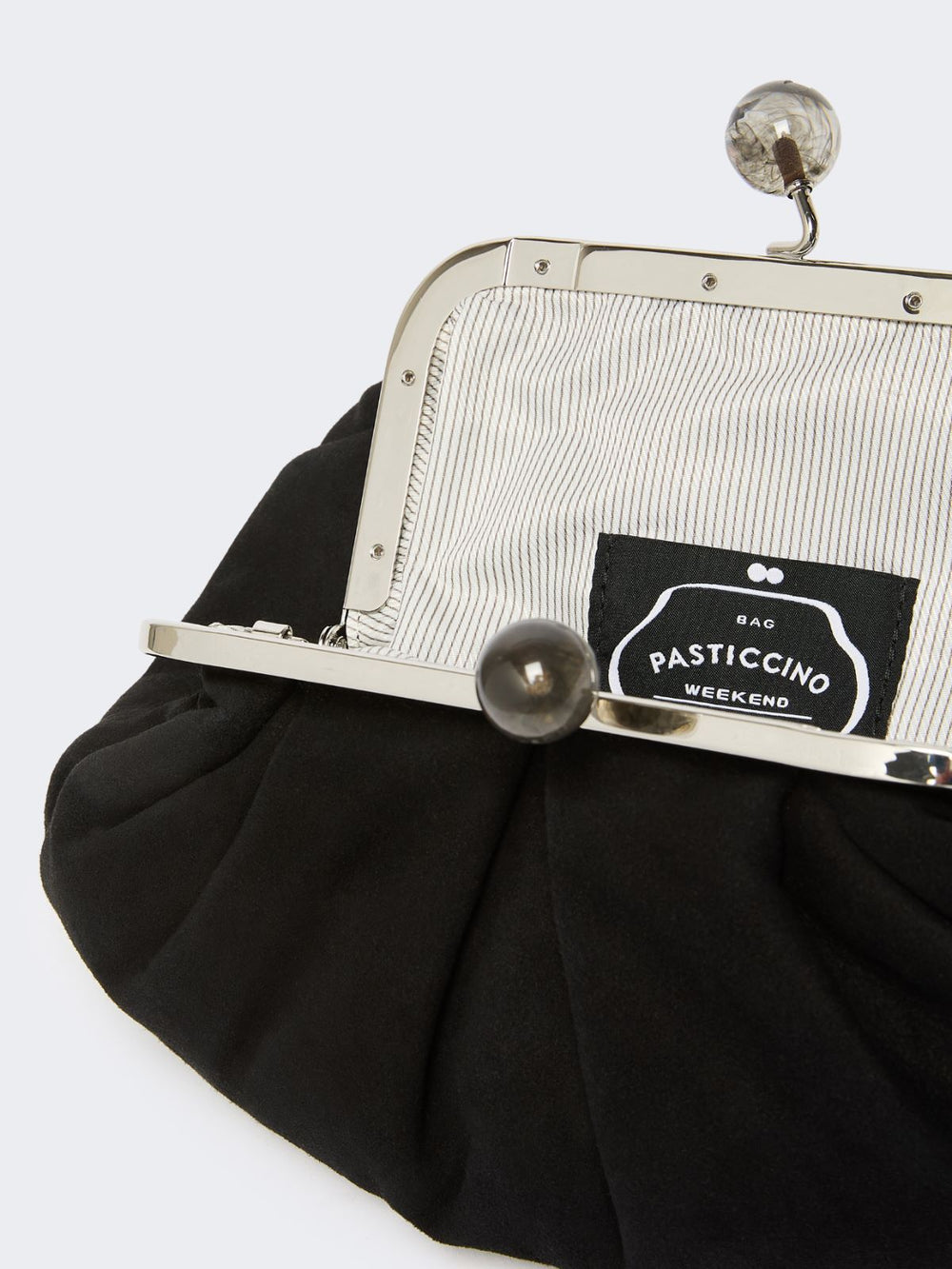 Small suede Pasticcino Bag - Black