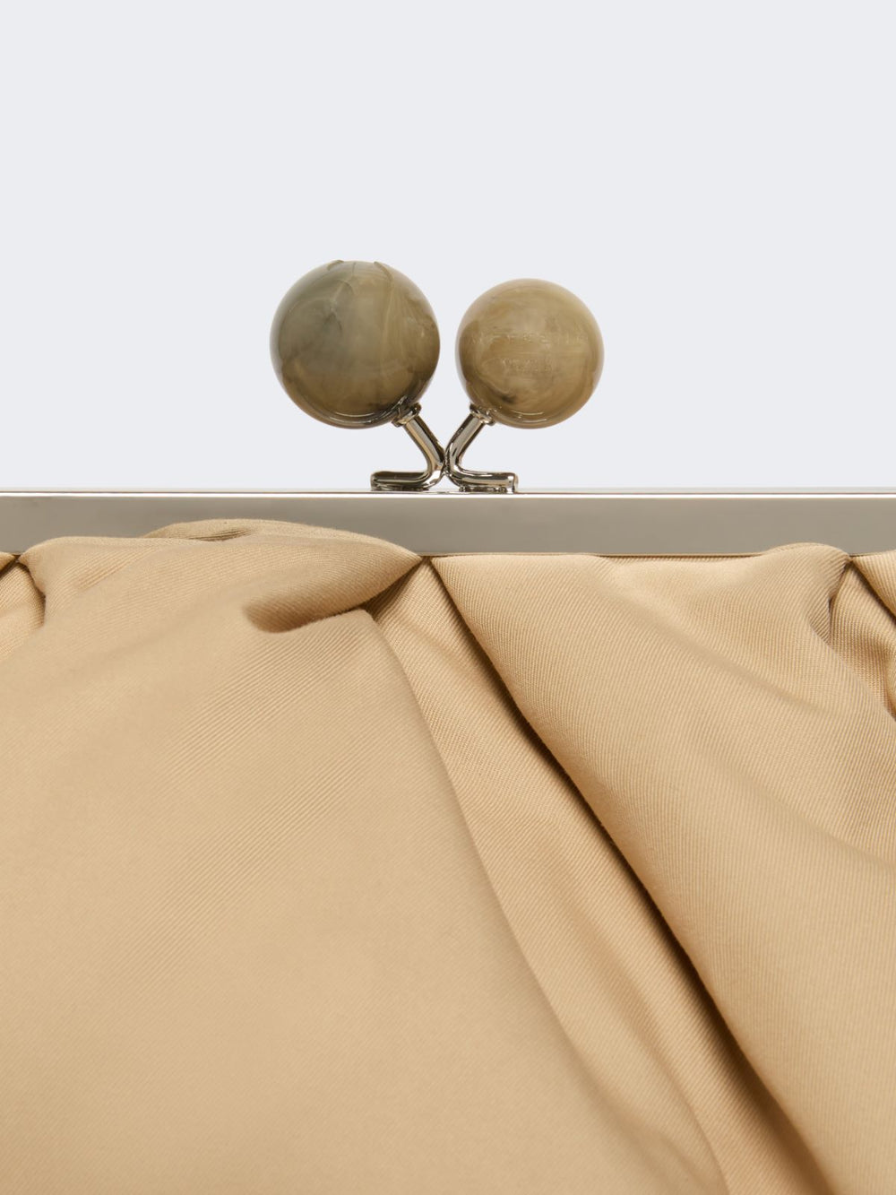 Extra-large padded technical gabardine Pasticcino Bag - Beige