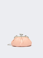 Small sheepskin Pasticcino Bag - Antique rose