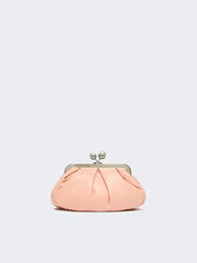 Small sheepskin Pasticcino Bag - Antique rose