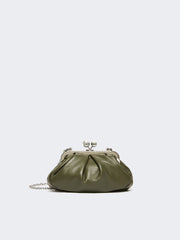 Small sheepskin Pasticcino Bag - Dark green