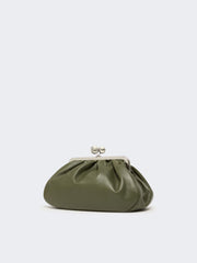 Medium sheepskin Pasticcino Bag - Dark green