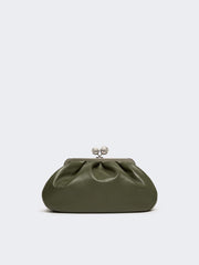 Medium sheepskin Pasticcino Bag - Dark green