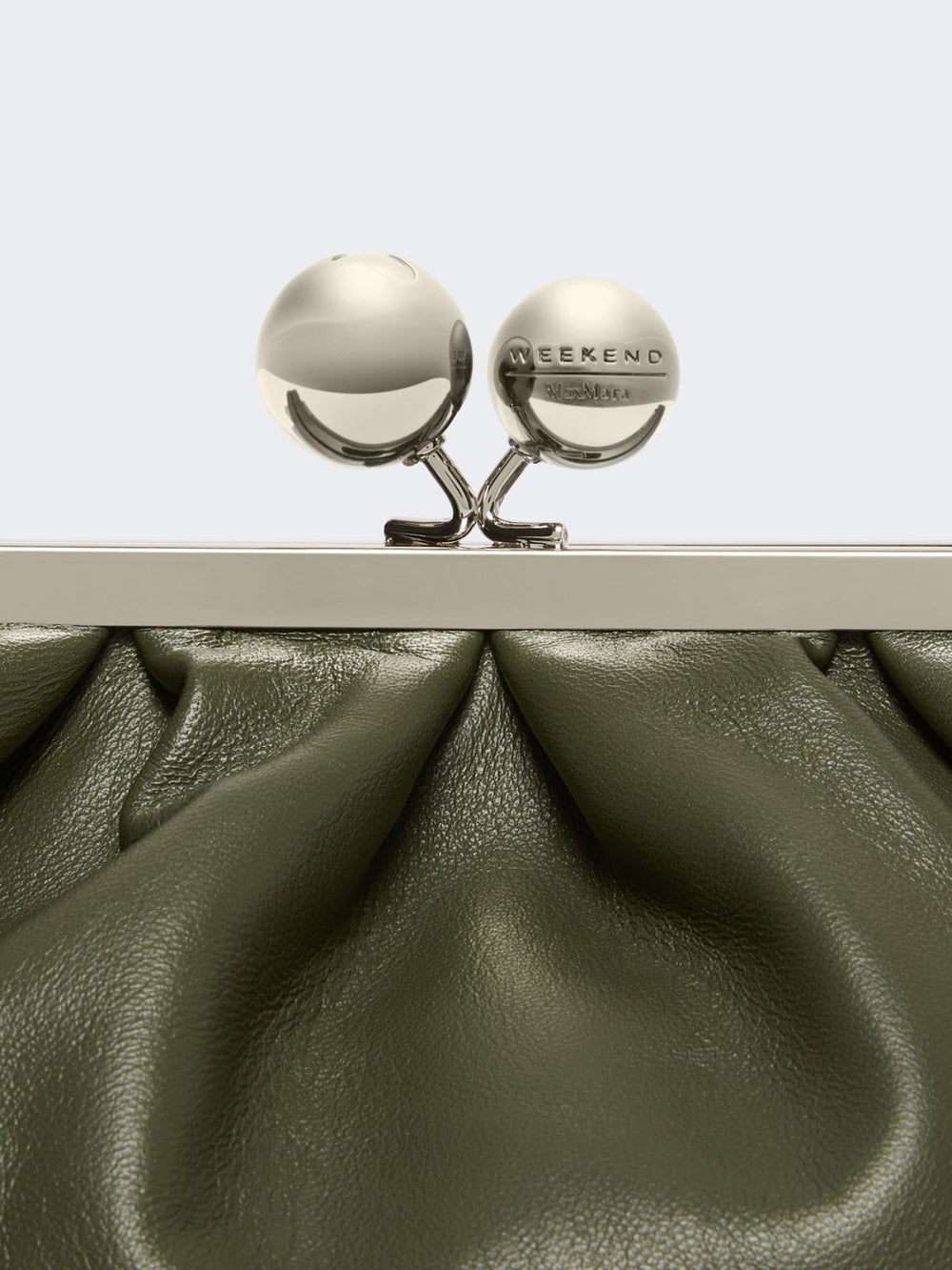 Medium sheepskin Pasticcino Bag - Dark green