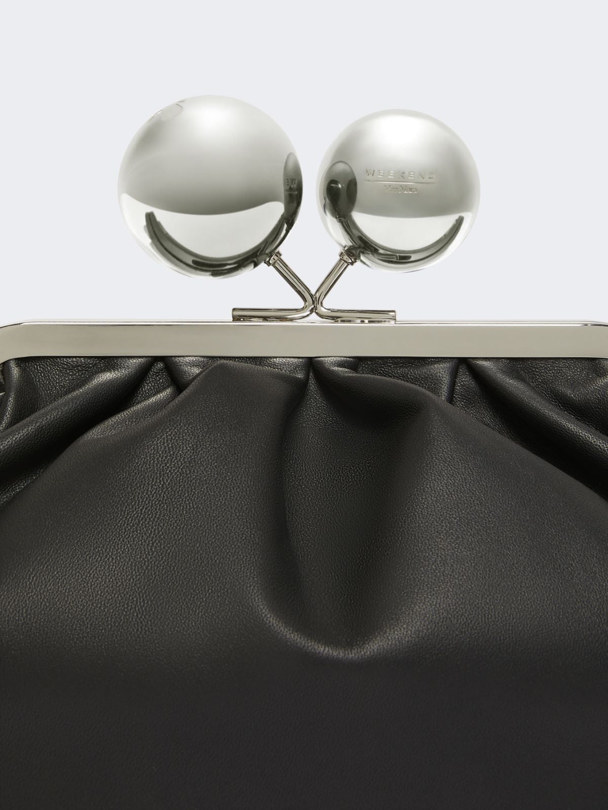 Medium Pasticcino Bag in glossy nappa leather - Black