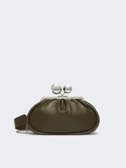Medium Pasticcino Bag in glossy nappa leather - Kaki