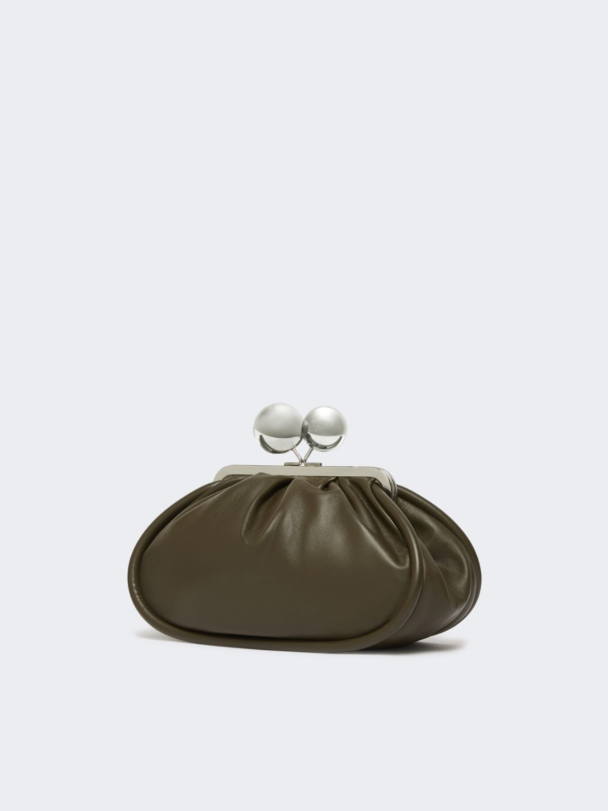 Medium Pasticcino Bag in glossy nappa leather - Kaki