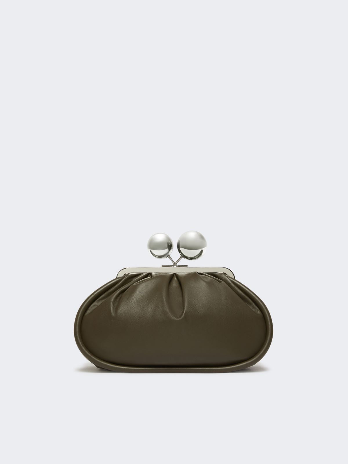 Medium Pasticcino Bag in glossy nappa leather - Kaki