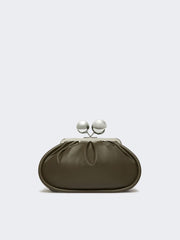 Medium Pasticcino Bag in glossy nappa leather - Kaki
